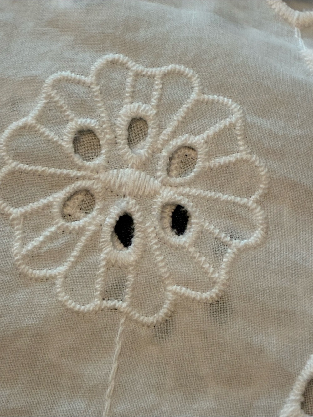 Elegant White Eyelet Cotton Maxi Dress & Lining Garden Party Wedding. Size 3X - Picture 8 of 13